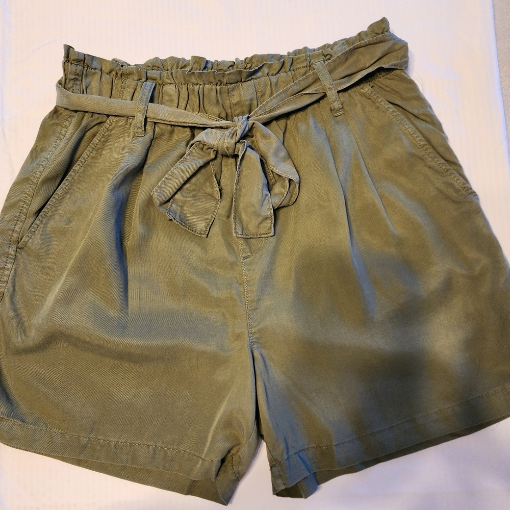 Olive Green Women's Shorts
